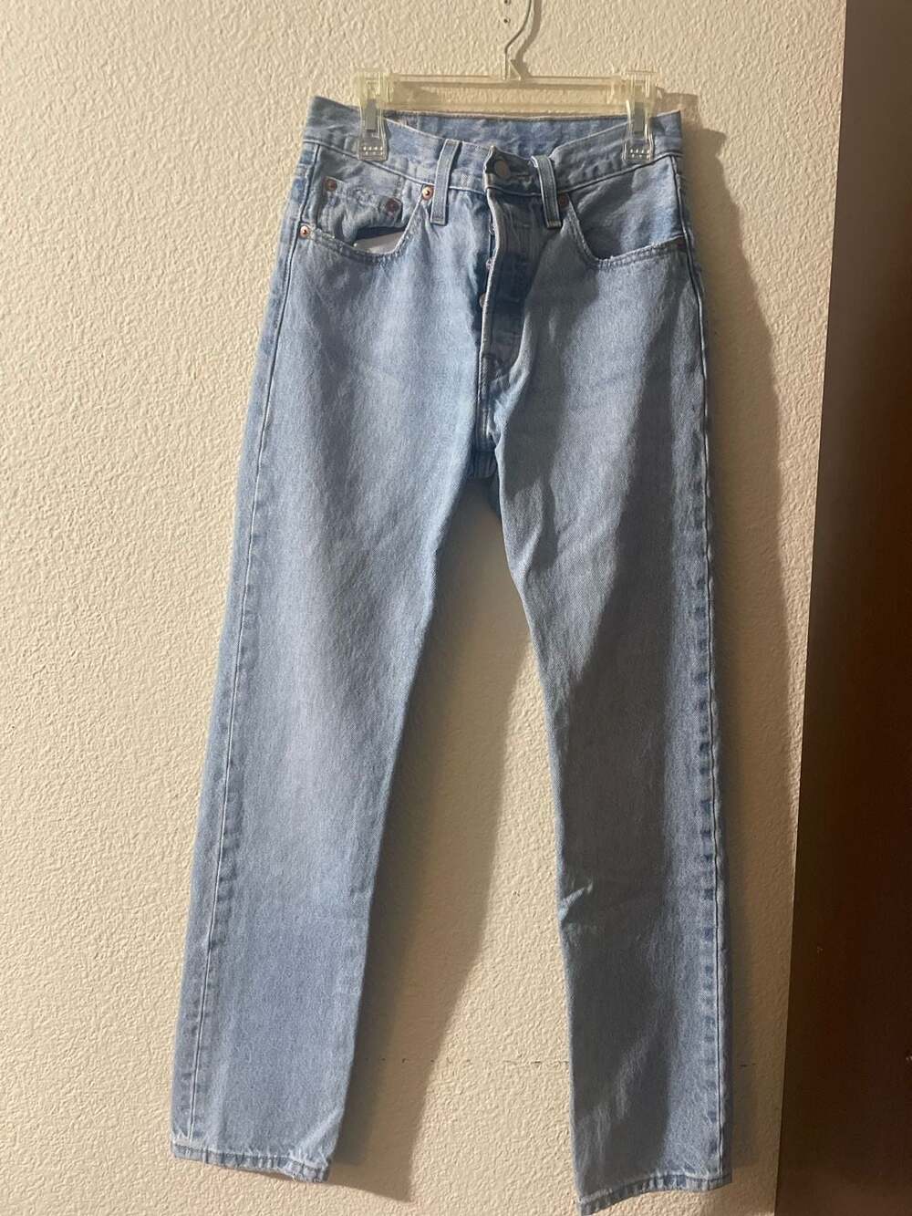 Vintage Levi's Premium 501 Original Fit Jeans Light Wash Size W24 L30